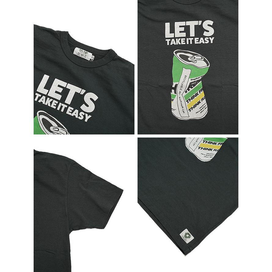 フリーレイジ　FREE RAGE　225BC797-C　プリントTシャツ  [ TAKE IT EASY ]   Tシャツ   アメカジ   メンズ | free rage | 03