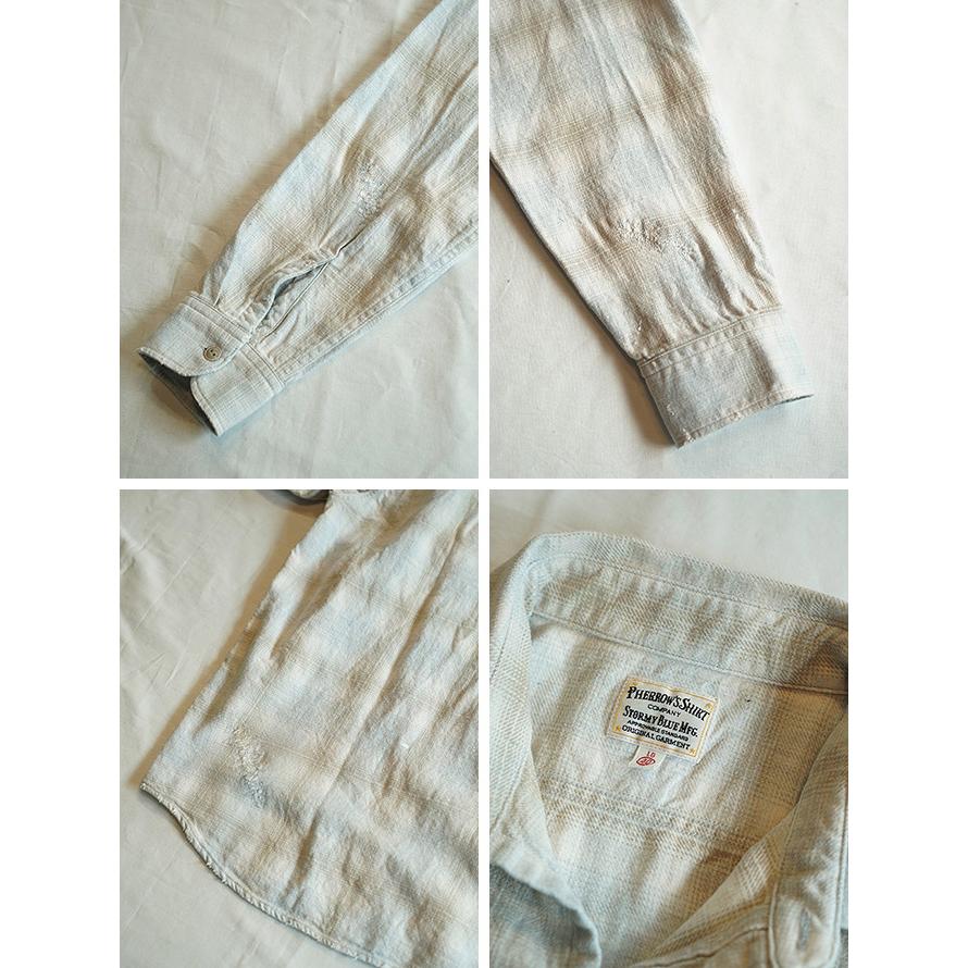 フェローズ　Pherrow's　26S-731SN-UW　オンブレチェックネルシャツ [ Ombre Flannel Shirts ] [ Used Wash ]　ネルシャツ　アメカジ　メンズの画像