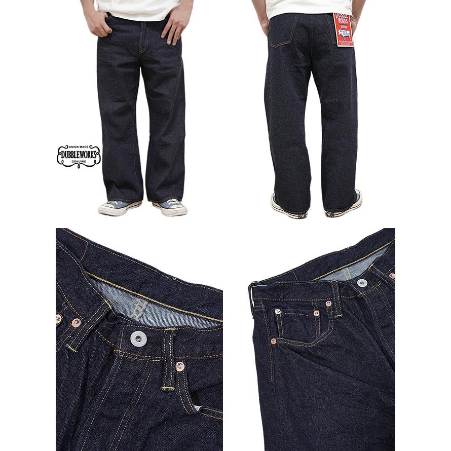 DUBBLEWORKS（ダブルワークス） 　27002 12oz. ワイドストレートジーンズ　 WIDE STRAIGHT DENIM PANTS   One Wash   ジーンズ   アメカジ   メンズ | DUBBLEWORKS | 01