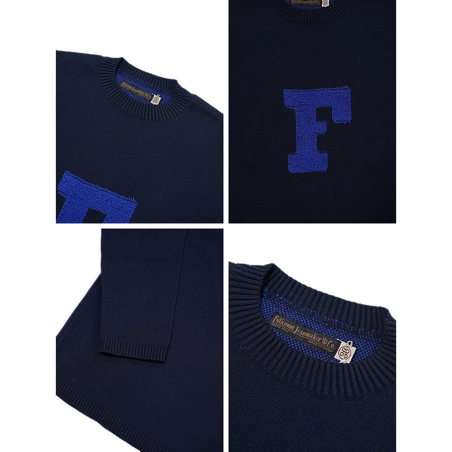 FULLCOUNT（フルカウント） 　3010 レタードコットンセーター　 Lettered Cotton Sweater   ニットウェア   アメカジ   メンズ | FULLCOUNT | 02