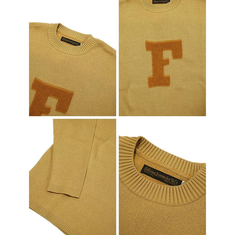 FULLCOUNT（フルカウント） 　3010 レタードコットンセーター　 Lettered Cotton Sweater   ニットウェア   アメカジ   メンズ | FULLCOUNT | 04