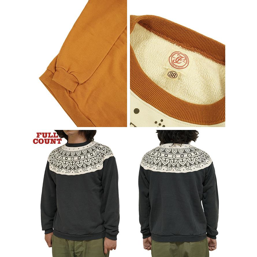 フルカウント FULLCOUNT 3764 トライバルパターンスウェット  Tribal Pattern Sweatshirts   雪柄スウェット   スウェット   アメカジ   メンズ | FULLCOUNT | 05