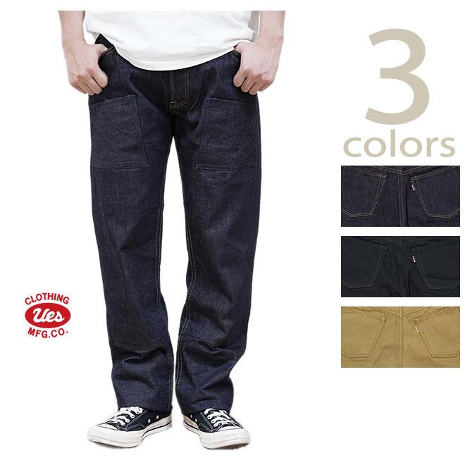 UES（ウエス）  400-DK　 14.9oz  ダブルニーパンツ　 Double Knee Pants   denim   ワークパンツ   ジーンズ   アメカジ   メンズ | UES