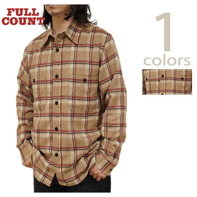フルカウント　FULLCOUNT　4096　ウールシャギーワークシャツ　[ Wool Shaggy Check Work Shirt ]　ワークシャツ　アメカジ　メンズ | FULLCOUNT