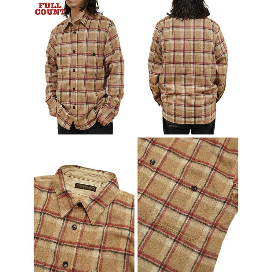 フルカウント　FULLCOUNT　4096　ウールシャギーワークシャツ　[ Wool Shaggy Check Work Shirt ]　ワークシャツ　アメカジ　メンズ | FULLCOUNT | 01