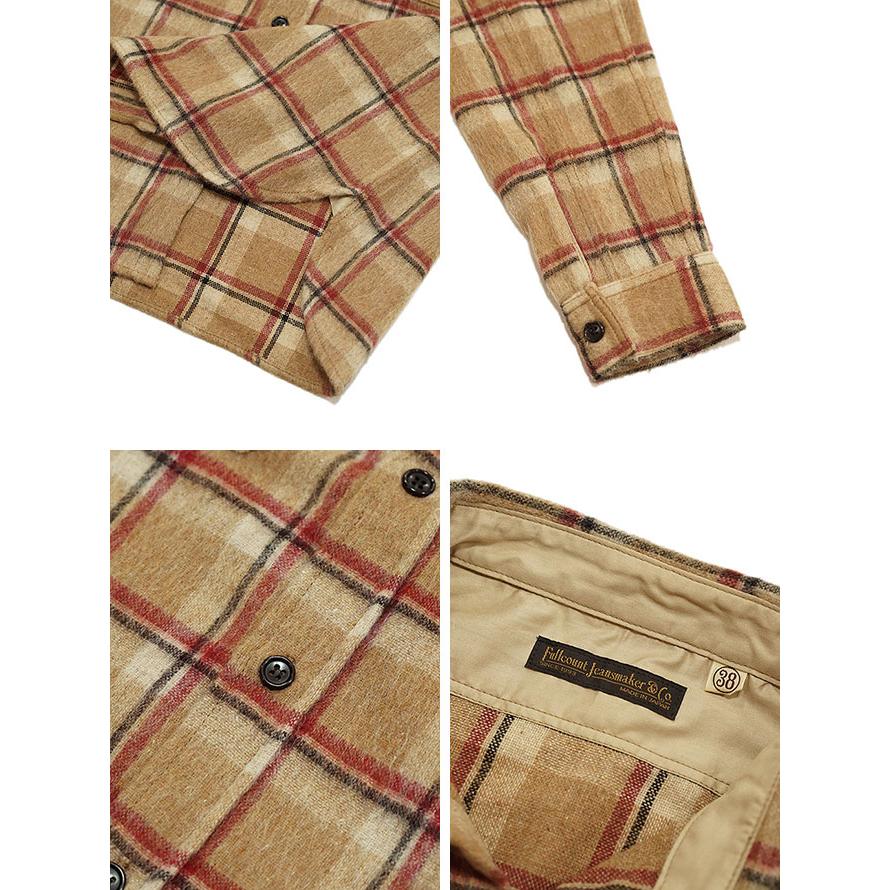 フルカウント　FULLCOUNT　4096　ウールシャギーワークシャツ　[ Wool Shaggy Check Work Shirt ]　ワークシャツ　アメカジ　メンズ | FULLCOUNT | 02