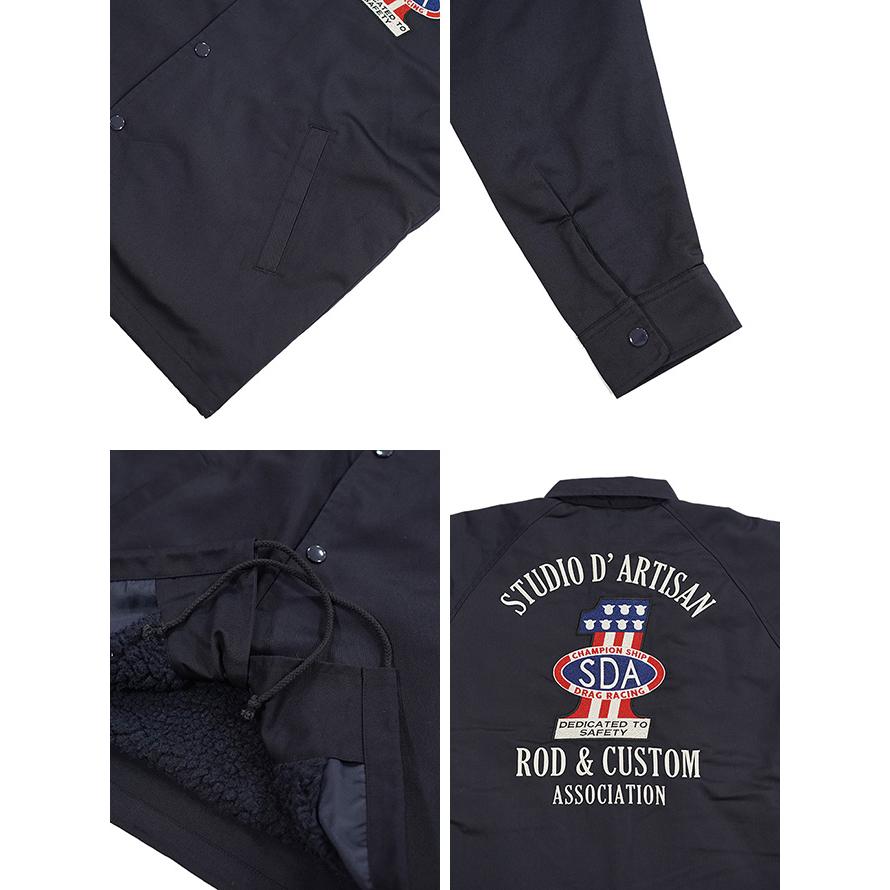 ステュディオダルチザン　STUDIO D'ARTISAN　4582　裏ボアコーチジャケット [ Boa Coach Jacket ]　アメカジ   メンズ | STUDIO D'ARTISAN | 02