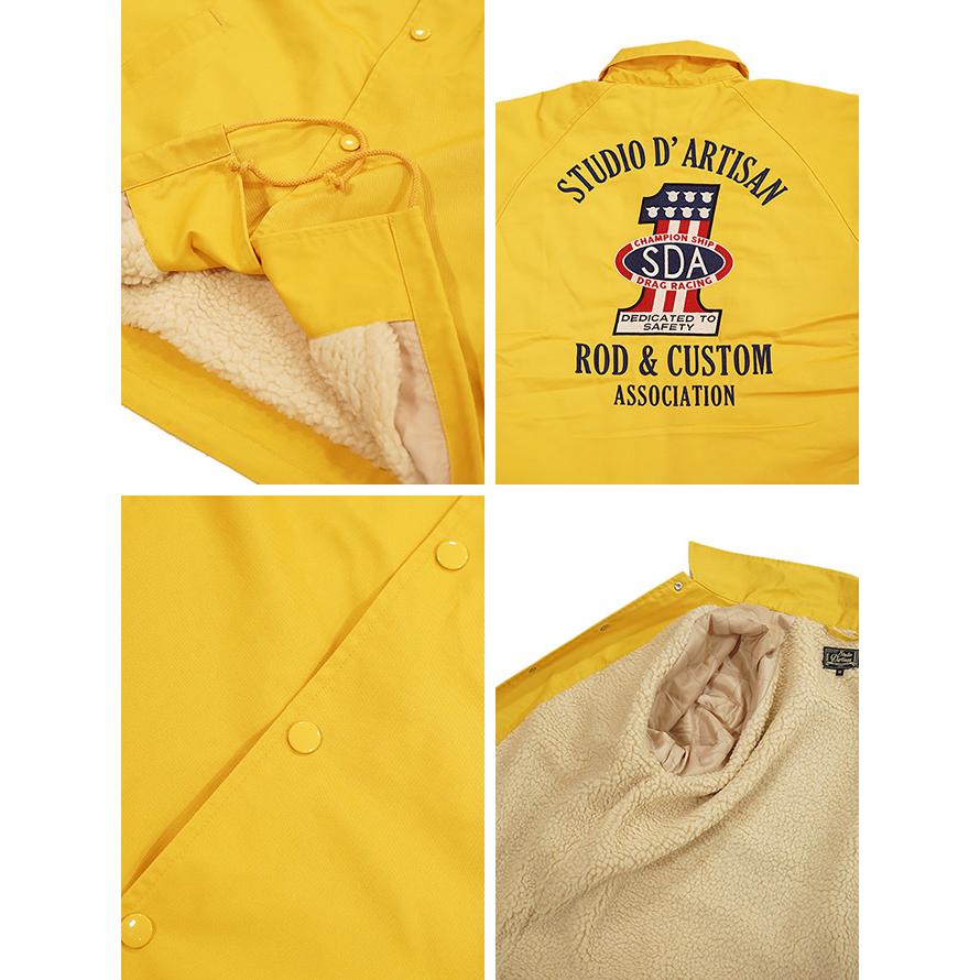 ステュディオダルチザン　STUDIO D'ARTISAN　4582　裏ボアコーチジャケット [ Boa Coach Jacket ]　アメカジ   メンズ | STUDIO D'ARTISAN | 05