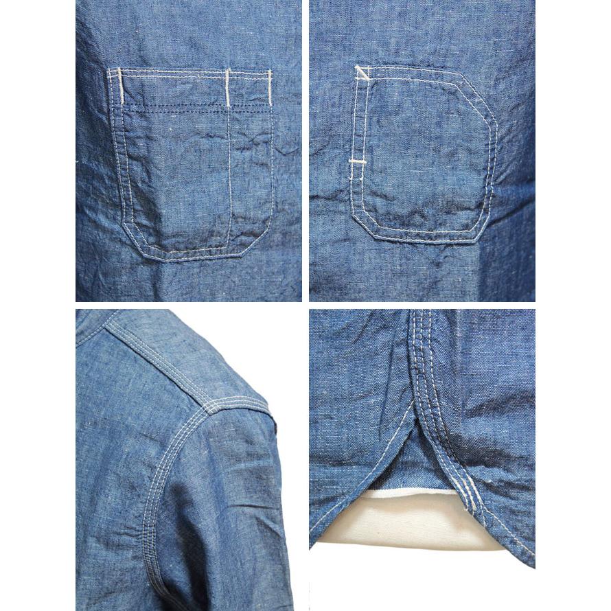 UES（ウエス）  インディゴシャンブレーワークシャツ  Work Shirts   アメカジ   メンズ | UES | 02