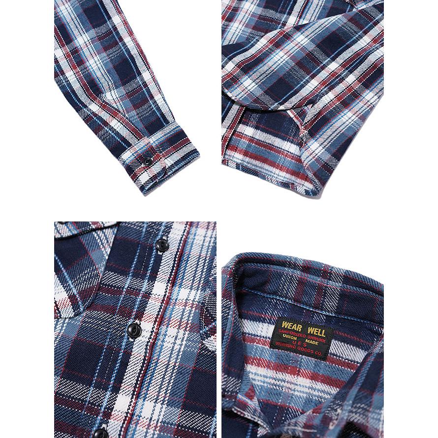 UES（ウエス）  502152 先染めヘビーチェックネルシャツ  アメカジ   メンズ   長袖シャツ | UES | 02