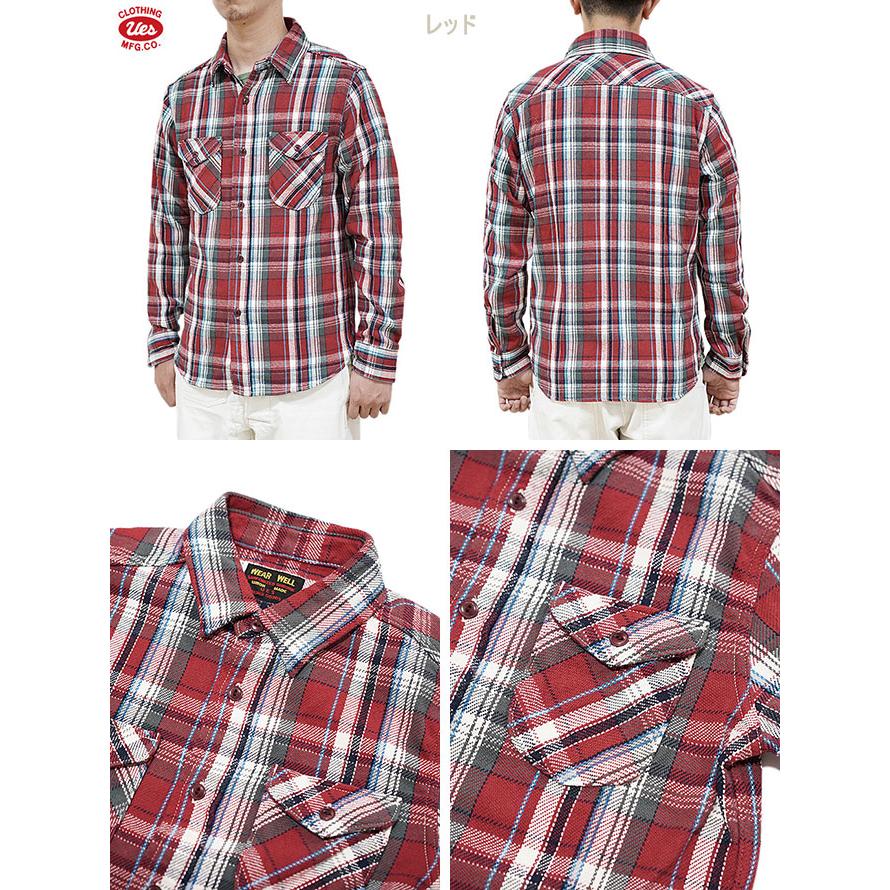 UES（ウエス）  502152 先染めヘビーチェックネルシャツ  アメカジ   メンズ   長袖シャツ | UES | 03