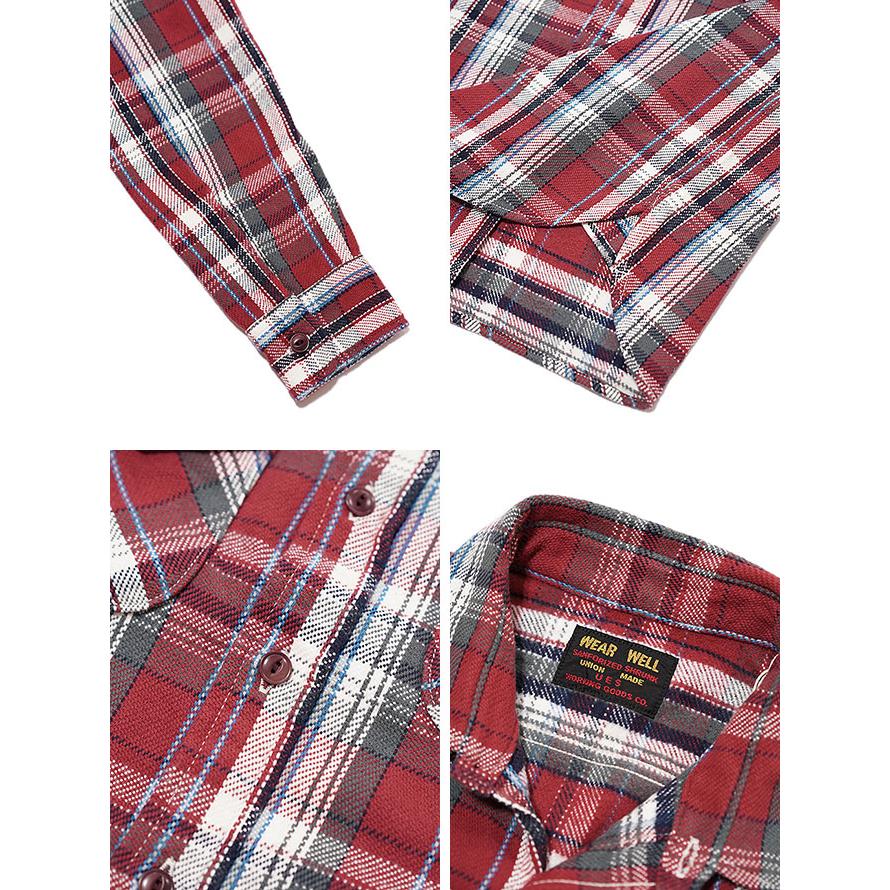 UES（ウエス）  502152 先染めヘビーチェックネルシャツ  アメカジ   メンズ   長袖シャツ | UES | 04