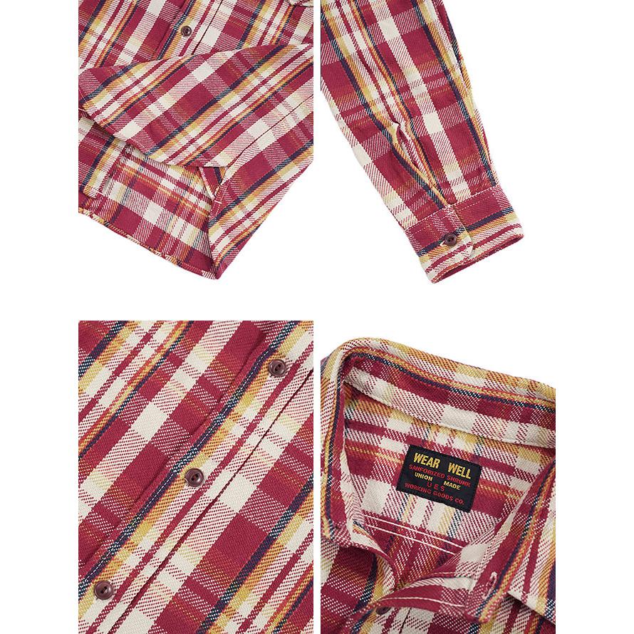 ウエス UES 502351 先染めヘビーチェックネルシャツ  アメカジ   メンズ   長袖シャツ | UES | 02