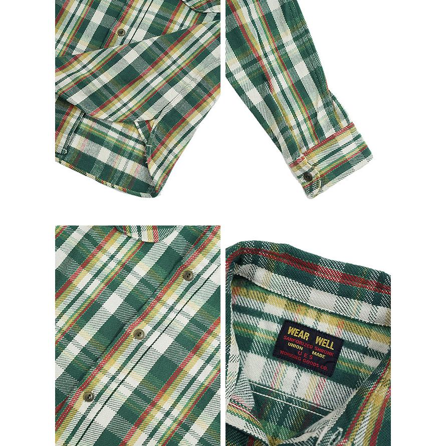 ウエス UES 502351 先染めヘビーチェックネルシャツ  アメカジ   メンズ   長袖シャツ | UES | 04