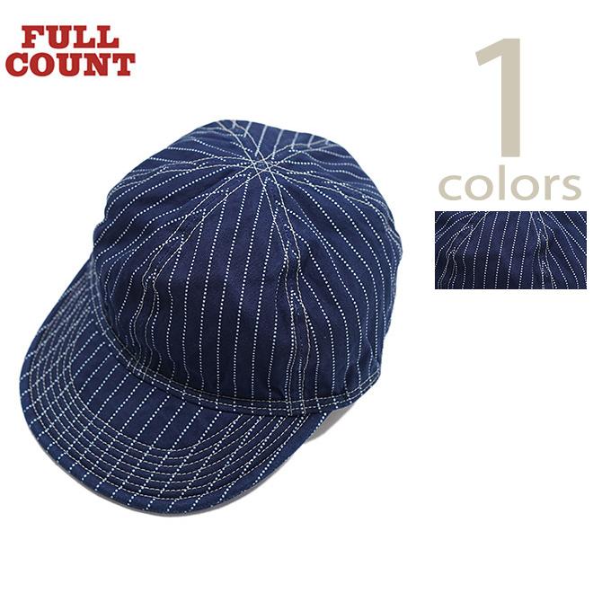 フルカウント　FULLCOUNT　6024-1　Indigo Wabash Stripe Mechanic Cap  wabash   ワークキャップ   アメカジ   メンズ | FULLCOUNT