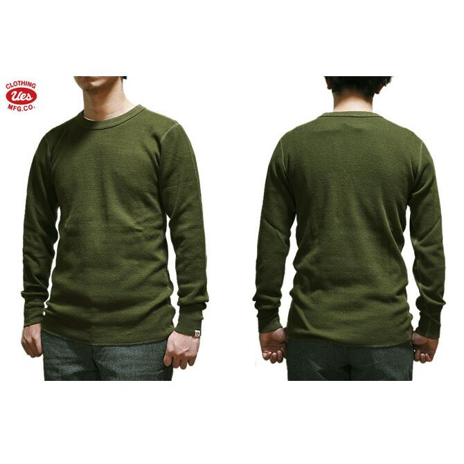 UES（ウエス）  602351　三本針サーマル  長袖Tシャツ   カットソー   アメカジ   メンズ | UES | 06