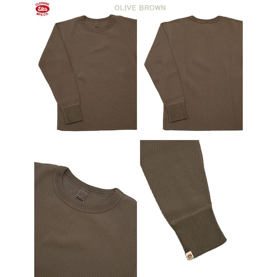 ウエス　UES　60WH　ダブルハニカムサーマル　 [ Heavy Thermal ]　長袖Tシャツ　カットソー　アメカジ　メンズ | UES | 01