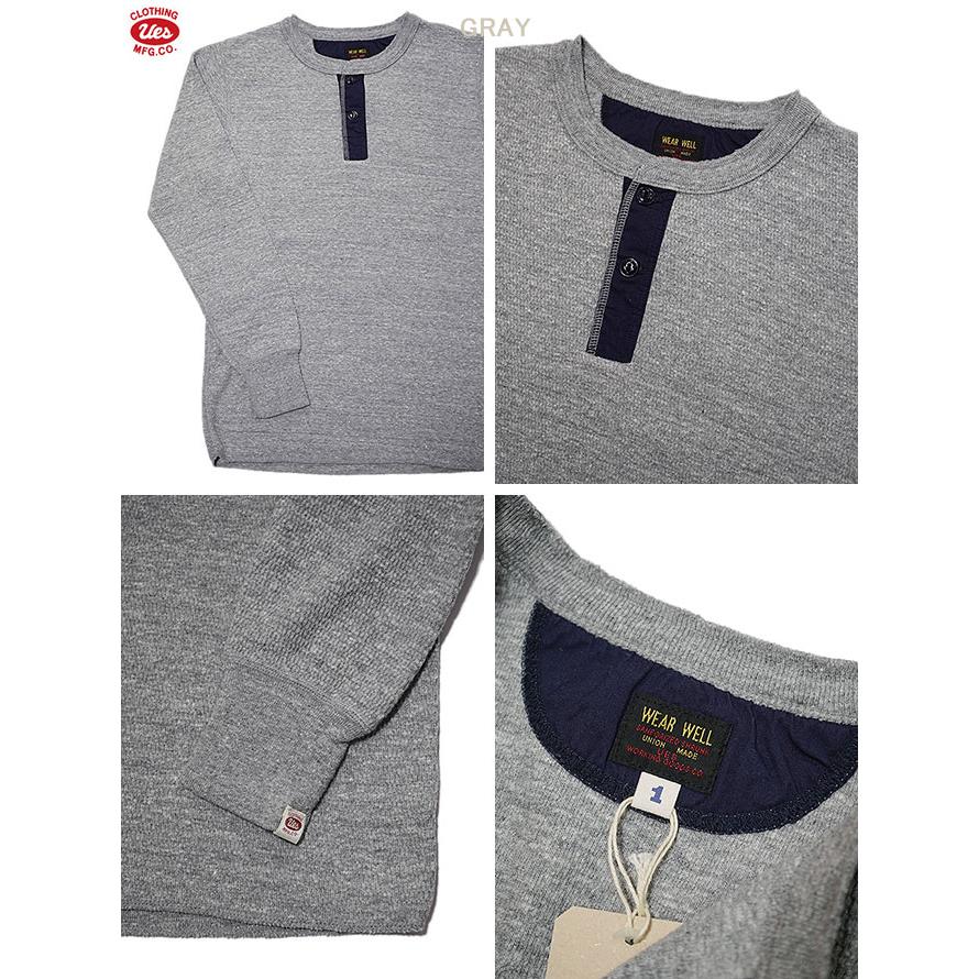 UES（ウエス）  61T　長袖サーマルヘンリーネックTシャツ  REGULAR 　 長袖Tシャツ   カットソー   アメカジ   メンズ | UES | 01