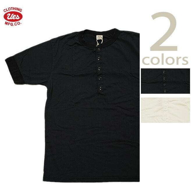 UES（ウエス） 　652130　スーピマヘンリーネックTシャツ  Henry Neck T-Shirt   半袖Tシャツ   カットソー   アメカジ   メンズ | UES