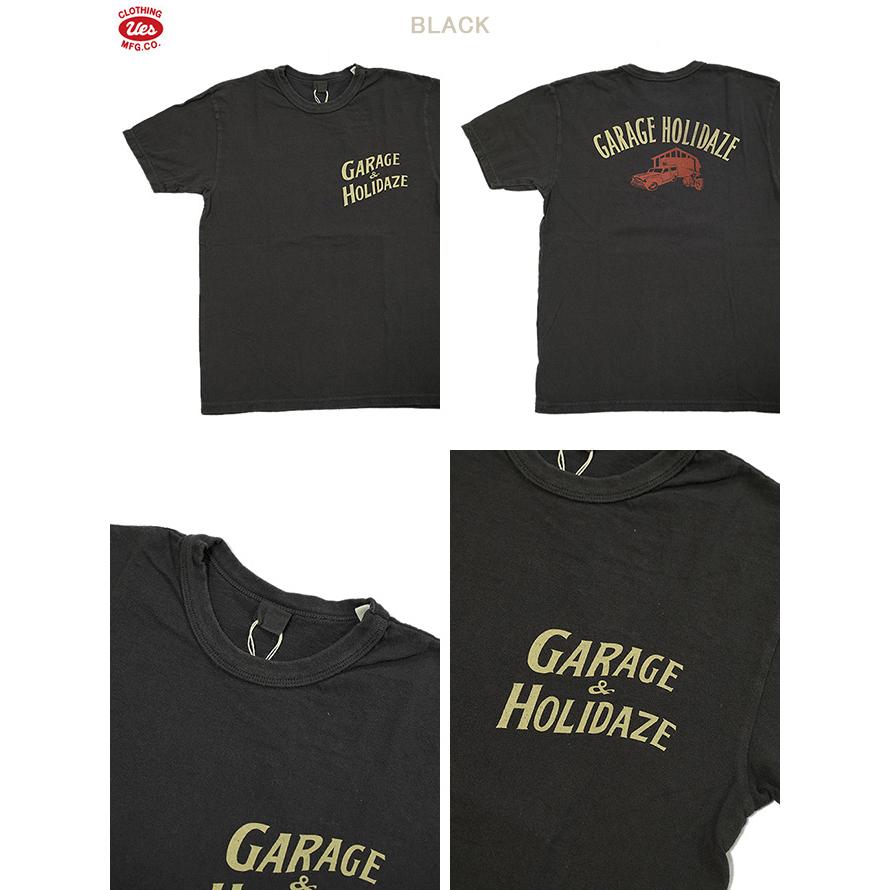 UES（ウエス）  652311 プリントTシャツ　 GARAGE HOLIDAZE   半袖Tシャツ   カットソー   アメカジ   メンズ | UES | 01