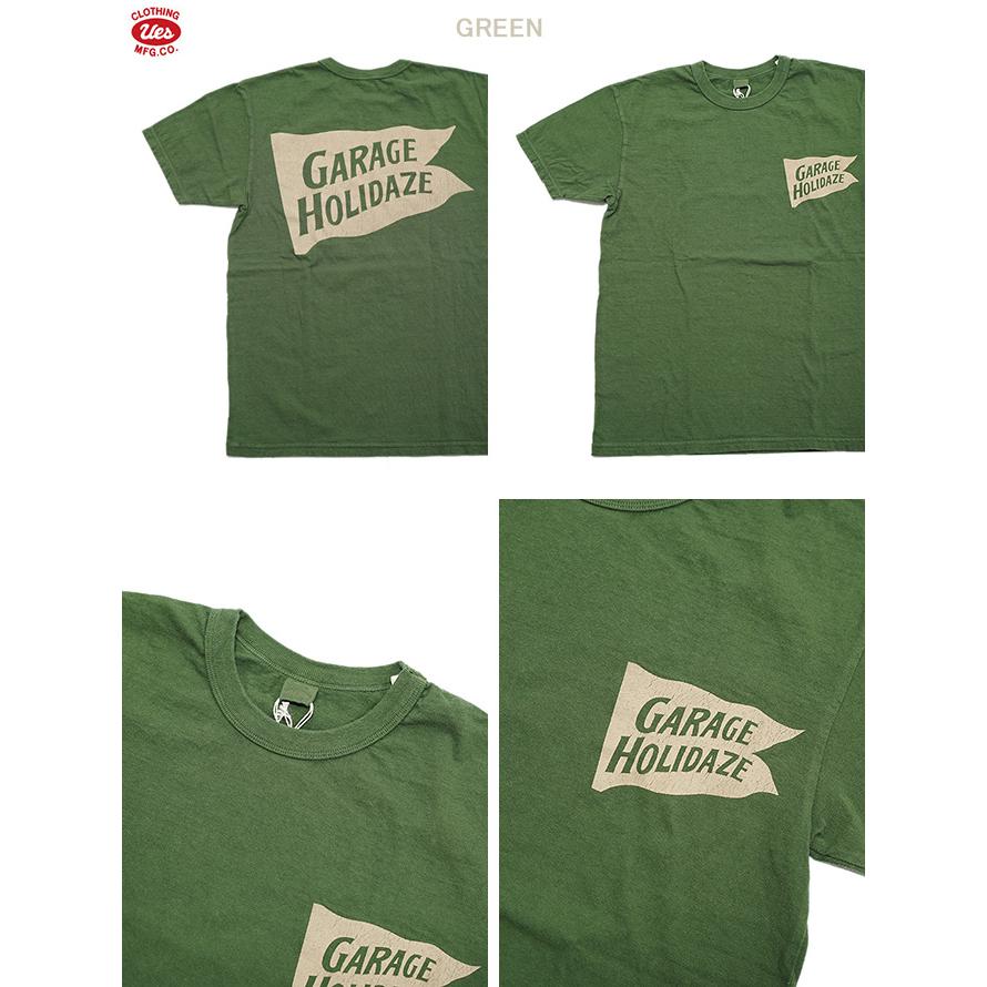 ウエス　UES　652506　プリントTシャツ　[ GARAGE HOLIDAZE ]　半袖Tシャツ　カットソー　アメカジ　メンズ | UES | 03