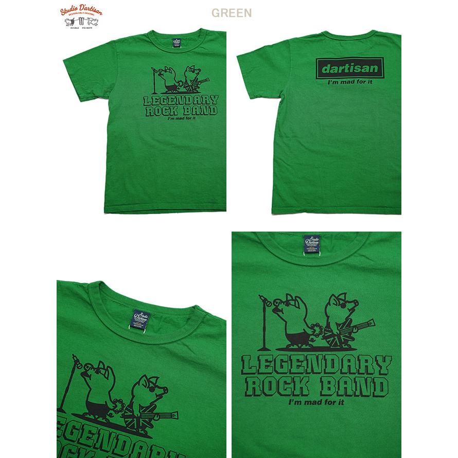 ステュディオダルチザン　STUDIO D'ARTISAN　8144B　USAコットンプリントTシャツ　[ ROCK BAND ]　半袖Tシャツ　カットソー　アメカジ　メンズ | STUDIO D'ARTISAN | 01