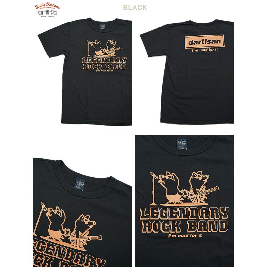 ステュディオダルチザン　STUDIO D'ARTISAN　8144B　USAコットンプリントTシャツ　[ ROCK BAND ]　半袖Tシャツ　カットソー　アメカジ　メンズ | STUDIO D'ARTISAN | 03