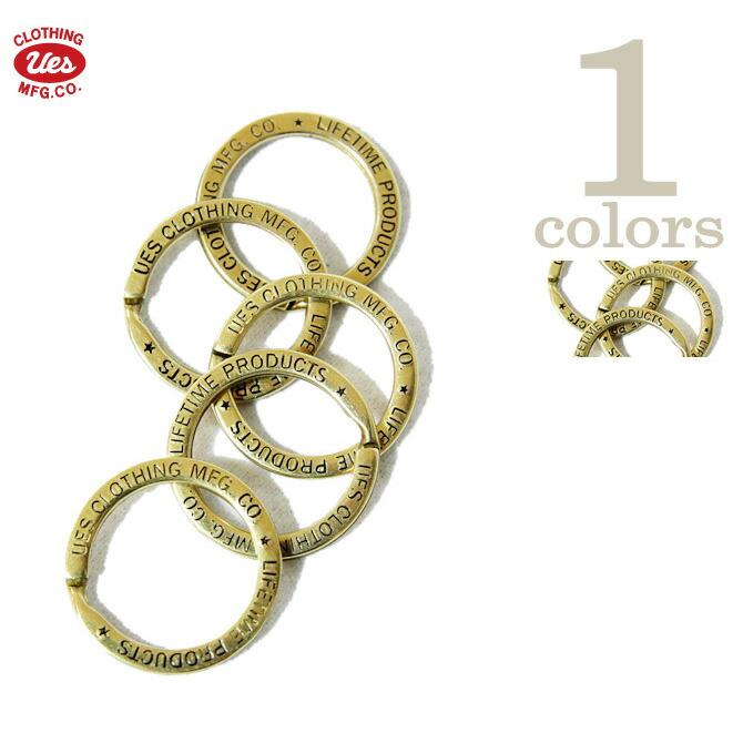 UES（ウエス）  オリジナル真鍮キーリング 再入荷  アメカジ   メンズ   真鍮小物   アクセサリー 　 メール便可 | UES