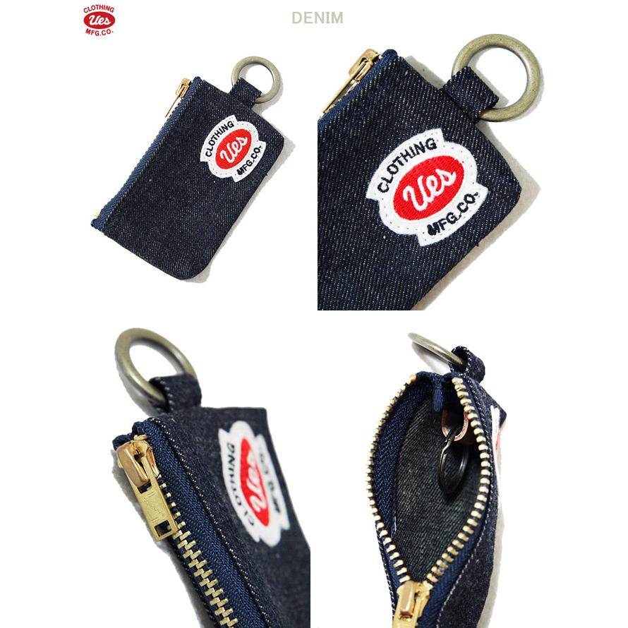 UES（ウエス）  オリジナルジップ付きキーケース 再入荷  デニム   ヒッコリー   アメカジ   メンズ   コインケース   キーホルダー 　 メール便可 | UES | 02