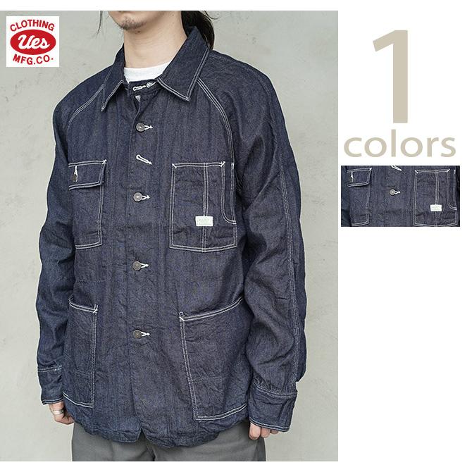ウエス　UES　912603　 デニムレイルロードジャケット [ Denim Coverall ] [ カバーオール ] デニムジャケット　アメカジ　メンズ | UES