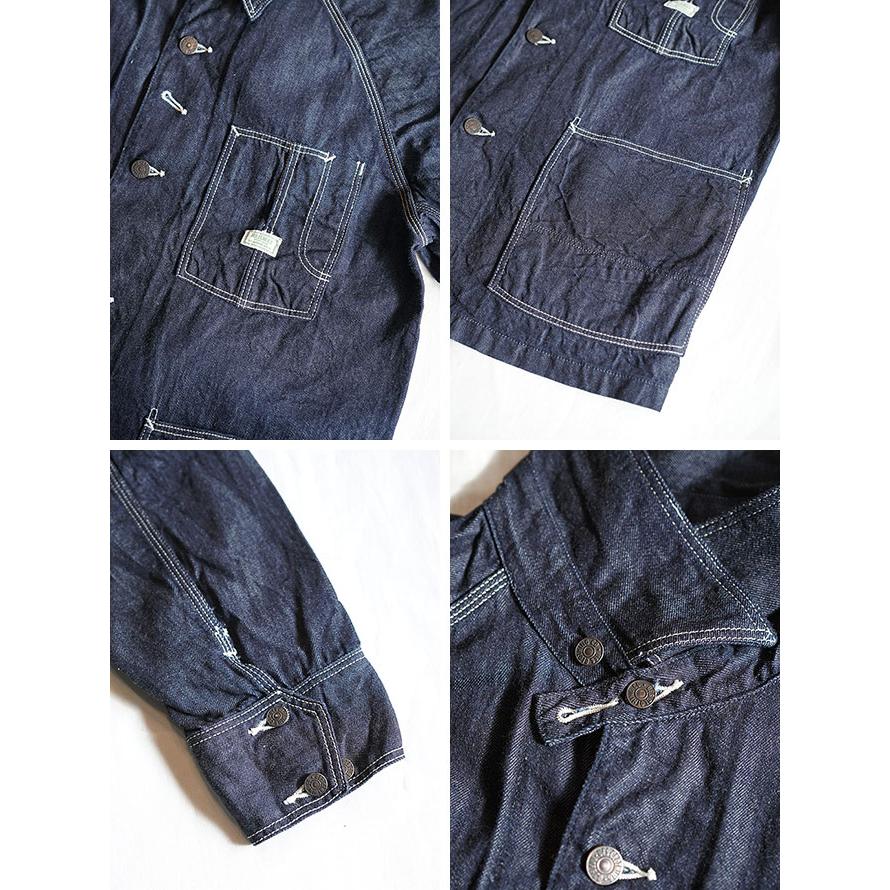 ウエス　UES　912603　 デニムレイルロードジャケット [ Denim Coverall ] [ カバーオール ] デニムジャケット　アメカジ　メンズ | UES | 02