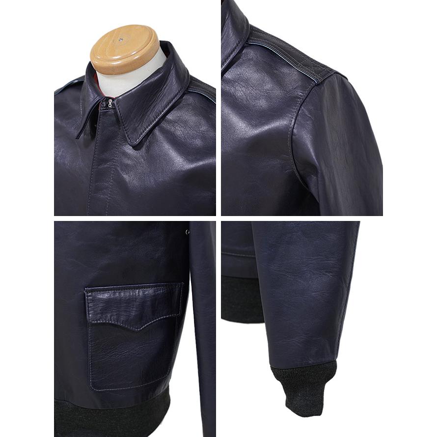 ワイツーレザー Y'2 LEATHER A-2 TYPE A-2 [ INDIGO HORSE ワイツーレザー Y'2 LEATHER A-2 TYPE A-2 [ INDIGO HORSE
