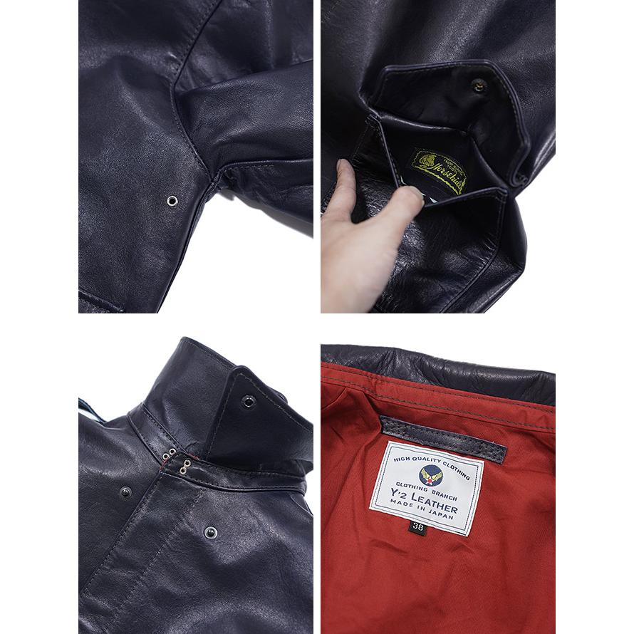 ワイツーレザー Y'2 LEATHER A-2 TYPE A-2 [ INDIGO HORSE ワイツーレザー Y'2 LEATHER A-2 TYPE A-2 [ INDIGO HORSE