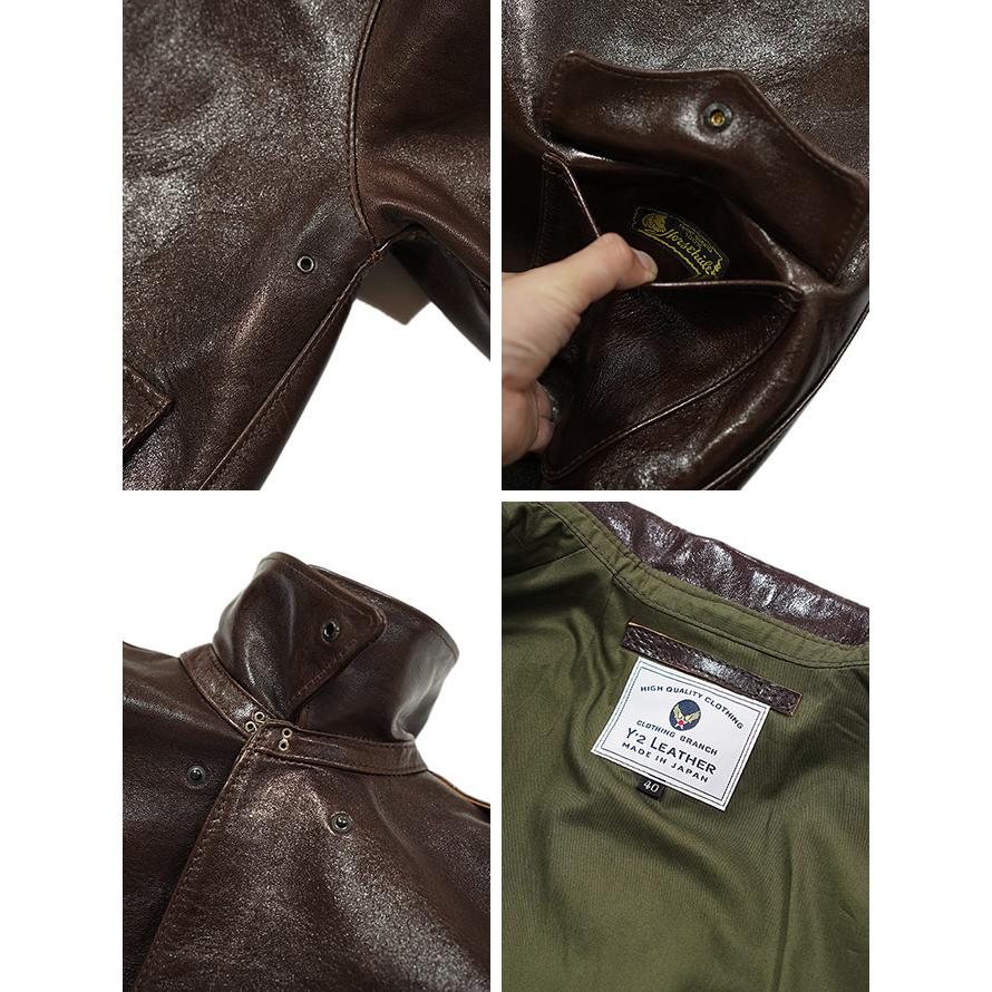 別注 ワイツーレザー A-2 a2 Y'2LEATHER レザージャケット ワイツーレザー Y'2 LEATHER A-2 TYPE A-2 [ PULL UP HORSE