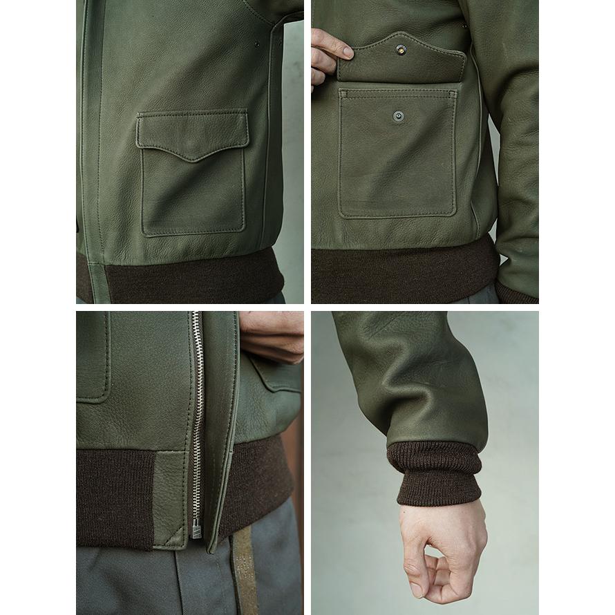 ワイツーレザー　Y'2 LEATHER　A-2SP　TYPE A-2 Deer Skin 鹿革　限定モデル　レザージャケット　革ジャン |  | 02