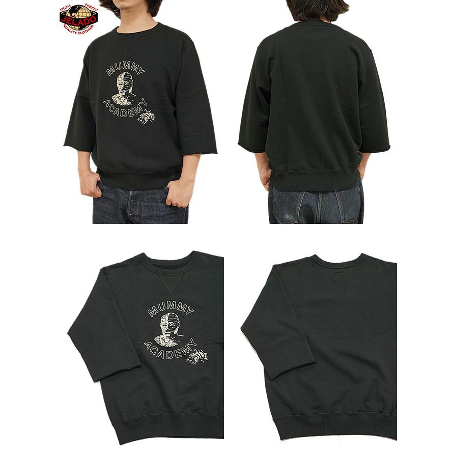 JELADO 6th Man　七分袖スウェット　ブラック JELADO ジェラード JELADO AB11208 7分袖スウェット [ 6th Man