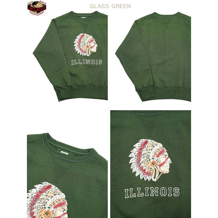 ジェラード　JELADO　AB12201　 電着フロッキープリントスウェット [ ILLINOIS ]　スウェット　アメカジ　メンズ | JELADO | 03