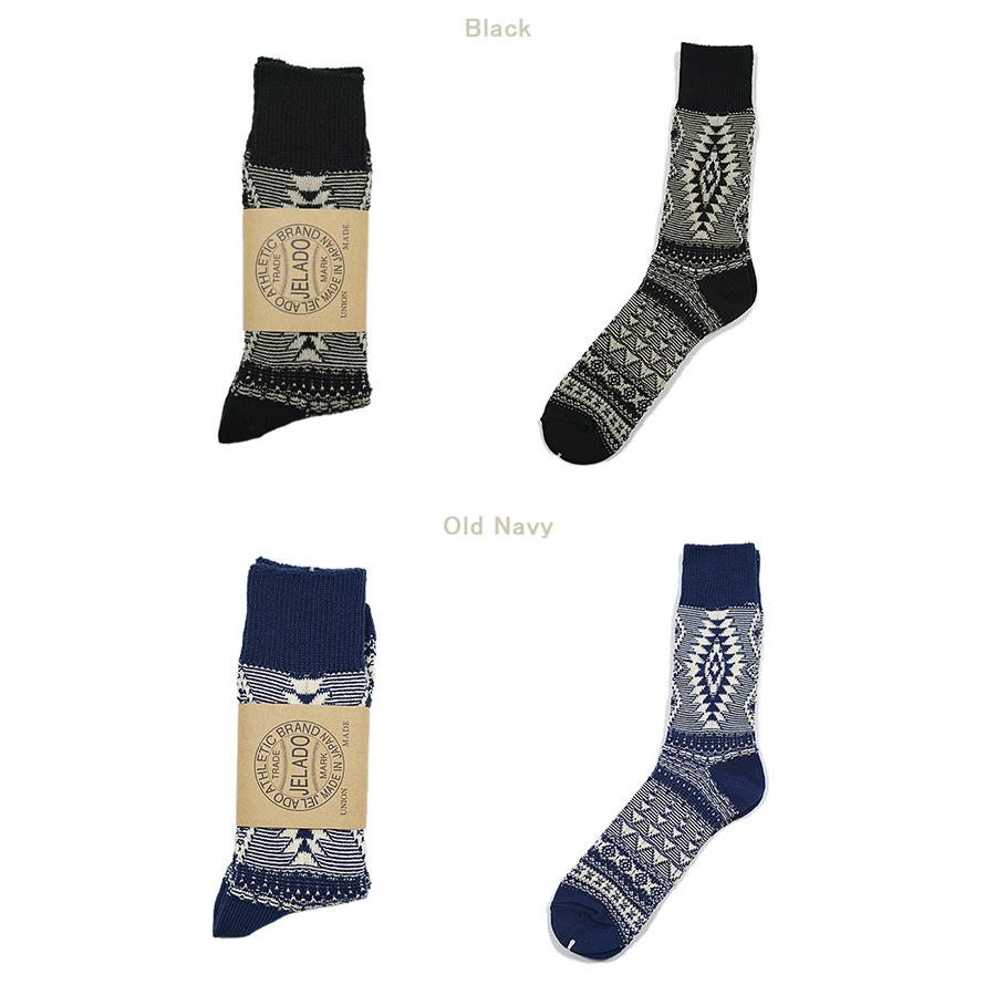 ジェラード　JELADO　AB94622　ネイティブ柄ジャガード編みソックス  Salem Sox　アメカジ　メンズ　靴下 | JELADO | 01