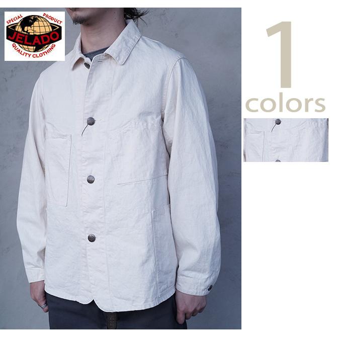 ジェラード　JELADO　AG21417　オフツイルワークコート [ Steelbeam Coat ] [ Vanilla ] カバーオール　アメカジ　メンズ | JELADO