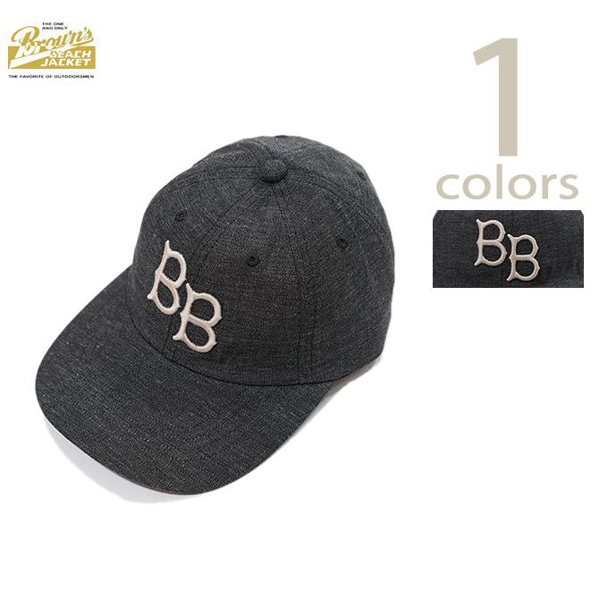 BROWN'S BEACH (ブラウンズビーチ) 　BBJ-014-3　クラシックロゴキャップ　 BBJ Classic Logo Cap   COVERT BLACK   FULLCOUNT   キャップ   アメカジ  … | FULLCOUNT