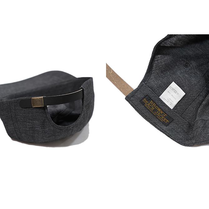 BROWN'S BEACH (ブラウンズビーチ) 　BBJ-014-3　クラシックロゴキャップ　 BBJ Classic Logo Cap   COVERT BLACK   FULLCOUNT   キャップ   アメカジ  … | FULLCOUNT | 02