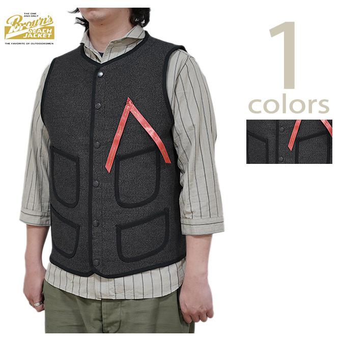 BROWN'S BEACH (ブラウンズビーチ) 　BBJ-018-2　スプリングアーリーベスト　 SPRING EARLY VEST   FULLCOUNT   ベスト   アメカジ   メンズ | FULLCOUNT