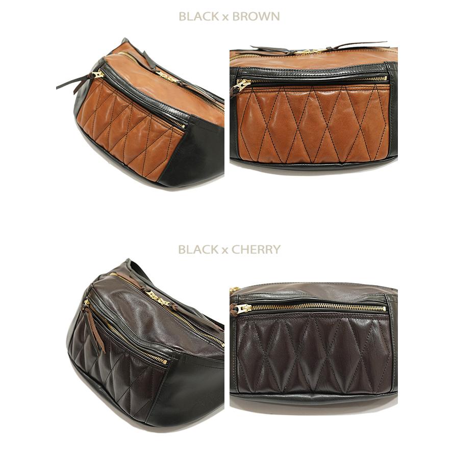 ワイツーレザー Y'2 LEATHER BG-09 ホースハイドウエストバッグ HORSE