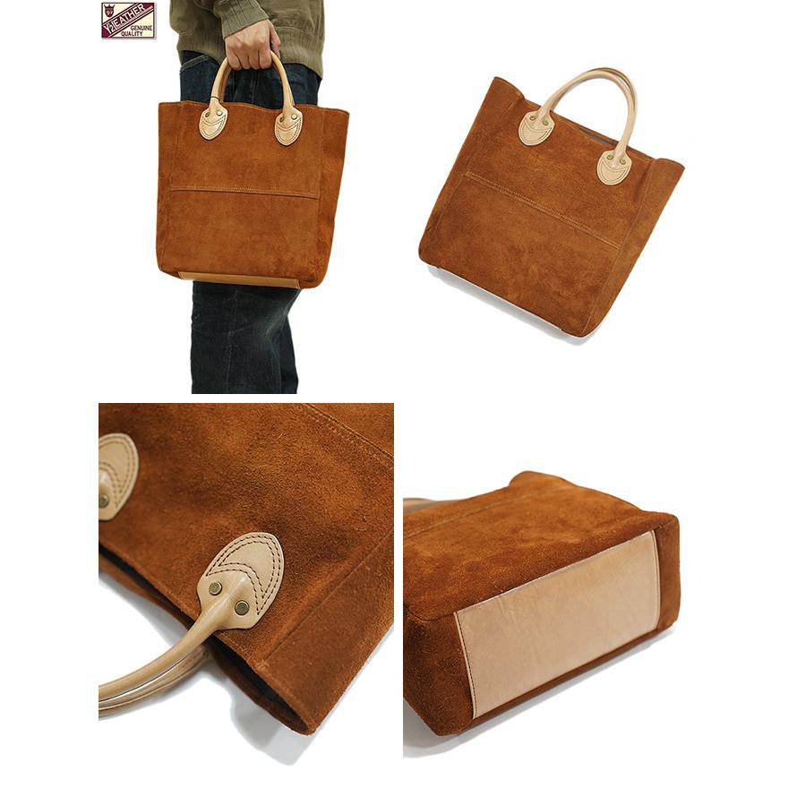 ワイツーレザー　Y'2 LEATHER　BG-22　ステアラフアウトトートバッグ　[ Steer Roughout (牛革) ]　牛革　アメカジ　鞄　レザーバッグ |  | 01