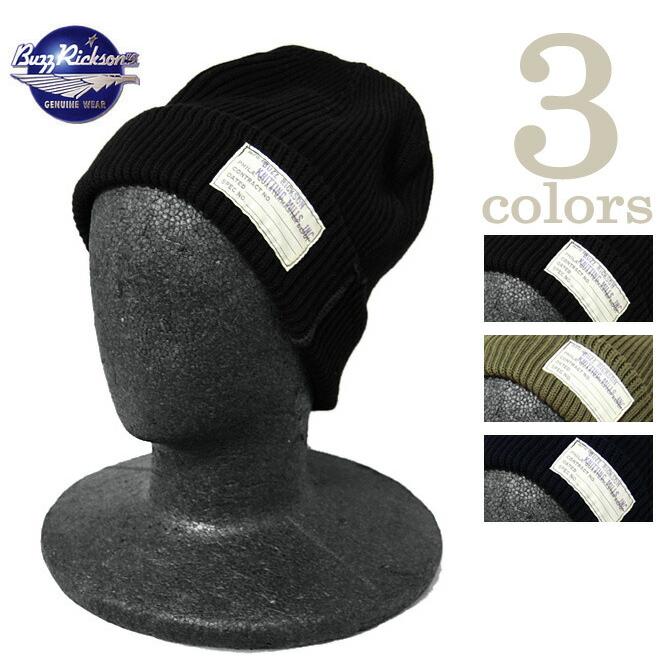 BUZZ RICKSON'S（バズリクソンズ）  U.S.N. WATCH CAP  COTTON VERSION  ミリタリーコットンニットキャップ 再入荷  アメカジ   メンズ   ニット帽   メ… | BUZZ RICKSON'S
