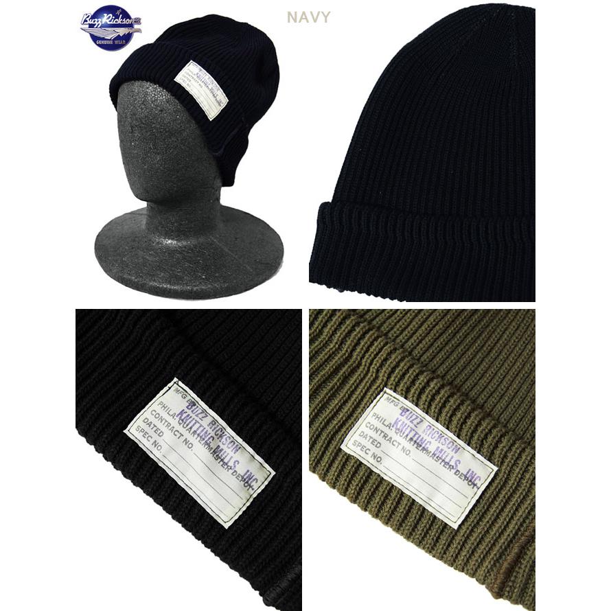 BUZZ RICKSON'S（バズリクソンズ）  U.S.N. WATCH CAP  COTTON VERSION  ミリタリーコットンニットキャップ 再入荷  アメカジ   メンズ   ニット帽   メ… | BUZZ RICKSON'S | 02