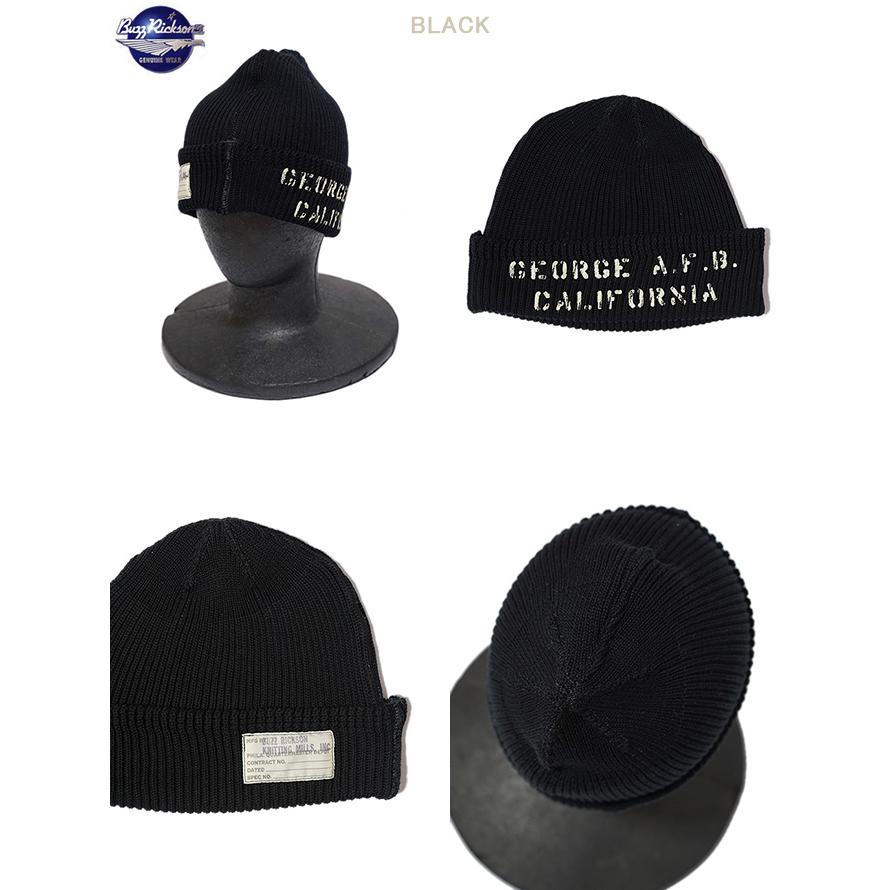 BUZZ RICKSON'S（バズリクソンズ）  BR02734 U.S.N. WATCH CAP  COTTON VERSION   GEORGE A.F.B   アメカジ   メンズ   ニットキャップ | BUZZ RICKSON'S | 01