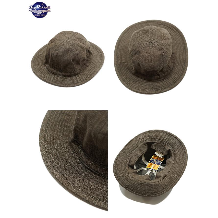 バズリクソンズ　BUZZ RICKSON'S　BR02843　ブラウンデニムワークハット　[ HAT, WORKING, BROWN DENIM ]　アメカジ　メンズ　帽子 | BUZZ RICKSON'S | 01