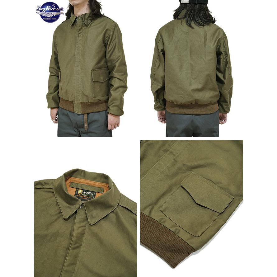 バズリクソンズ　Ｌ－２　フライトジャケット　MA-1 アメカジ　オリーブ BUZZ RICKSON'S バズリクソンズ BUZZ RICKSON'S BR15767 JUNGLE CLOTH