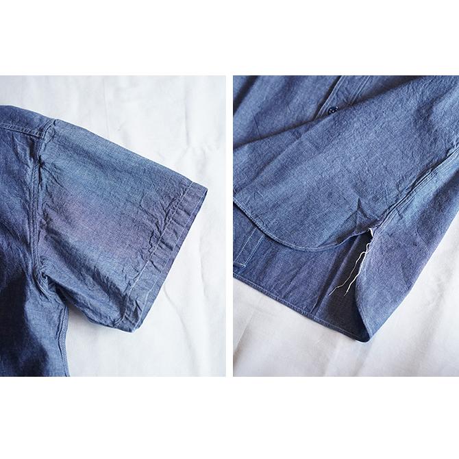 バズリクソンズ　BUZZ RICKSON'S　BR35856　S/S BLUE CHAMBRAY WORK SHIRT　シャンブレーシャツ　アメカジ　フライトジャケット　ミリタリージャケット | BUZZ RICKSON'S | 02